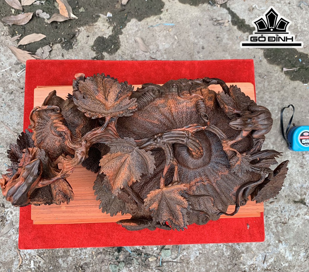 Bí Ngô Phú Quý Gỗ Trắc Ngang 40 Cao 17 Sâu 22 (cm)