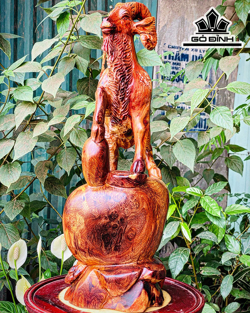 Tượng Nhất Dương Gỗ Hương Cao 48 Ngang 21 Sâu 16 (cm)