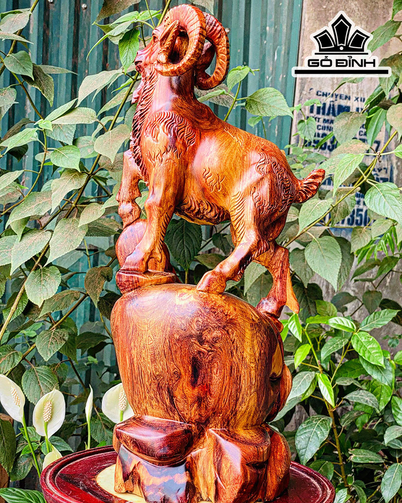 Tượng Nhất Dương Gỗ Hương Cao 48 Ngang 21 Sâu 16 (cm)