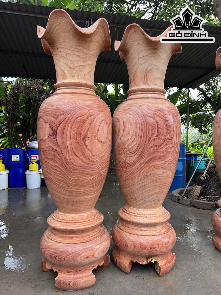 Lục Bình Gỗ Hương Cao 170 Đường Kính 52 (cm)
