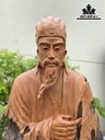 Tượng Gia Cát Lượng Gỗ Đinh Hương Cao 120 Ngang 40 Sâu 16 (cm)