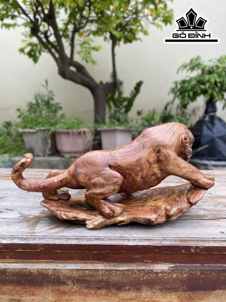 Tượng Hổ Phong Thủy Gỗ Cẩm Cao 21 Ngang 41 Sâu 15 (cm) - Copy - Copy