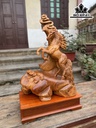 Tượng Ngựa Phong Thủy (Nhất Mã Phi Thiên) Gỗ Hương Cao 58 Ngang 40 Sâu 20 (cm)