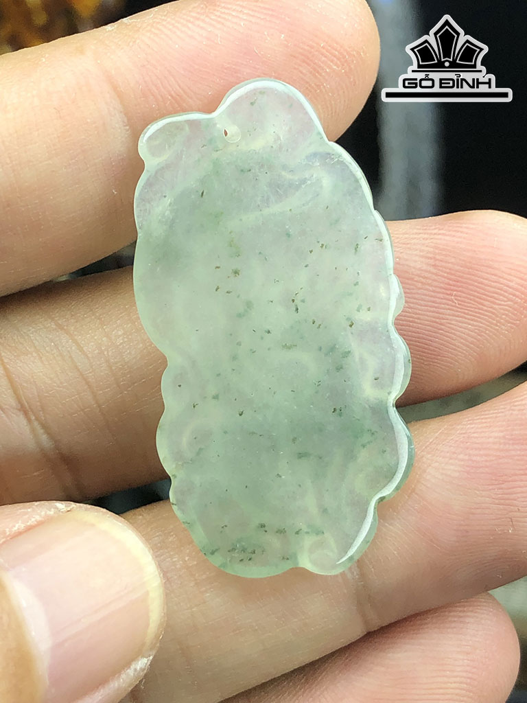 Mặt Dây Chuyền Đá Cẩm Thạch Cao 38,8 Ngang 21 Sâu 4,5 (mm) 6gr