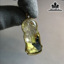 Mặt Dây Chuyền Đá Thạch Anh Tóc Vàng Cao 33,3 Ngang 16,4 Sâu 9,2 (mm) 8,1gr