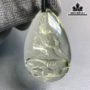 Mặt Dây Chuyền Đá Thạch Anh Vàng Cao 44,7 Ngang 28,7 Sâu 13,3 (mm) 25gr