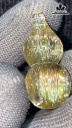 Mặt Dây Chuyền Hồ Lô Đá Thạch Anh Tóc Vàng Cao 32 Ngang 14,5 (mm) 8gr