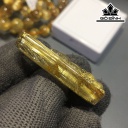 Mặt Dây Chuyền Quan Âm Đá Thạch Anh Tóc Vàng Cao 38,7 Ngang 17,3 Sâu 9,2 (mm) 12,3gr