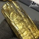 Mặt Dây Chuyền Quan Âm Đá Thạch Anh Tóc Vàng Cao 38,7 Ngang 17,3 Sâu 9,2 (mm) 12,3gr