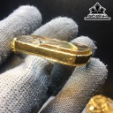 Mặt Dây Chuyền Quan Âm Đá Thạch Anh Tóc Vàng Cao 41 Ngang 24,7 Sâu 10,2 (mm) 22,9gr