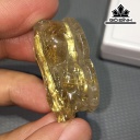 Tỳ Hưu Đá Thạch Anh Tóc Vàng Cao 32,6 Ngang 18,7 Sâu 14,4 (mm) 15,7gr