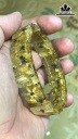 Vòng Bản Hoa Thị Đá Thạch Anh Tóc Vàng Đường Kính 15 (mm) 47.5gr