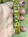 Vòng Bản Hoa Thị Đá Thạch Anh Tóc Vàng Đường Kính 15 (mm) 47.5gr