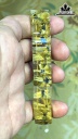 Vòng Bản Hoa Thị Đá Thạch Anh Tóc Vàng Đường Kính 15 (mm) 47.5gr