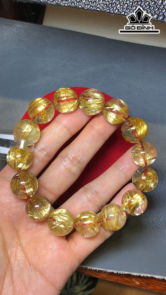 Vòng Tay Đá Thạch Anh Đường Kính Hạt 14,94-14,04 (mm) 319.81 cts