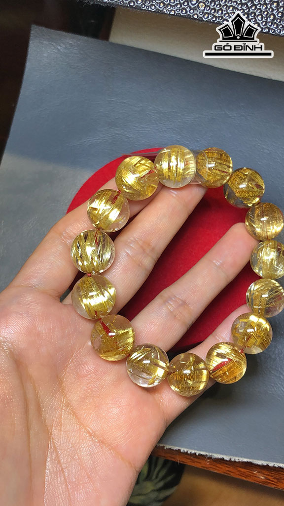 Vòng Tay Đá Thạch Anh Đường Kính Hạt 14,94-14,04 (mm) 319.81 cts