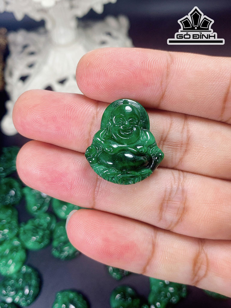 Mặt Dây Chuyền Đá Cẩm Thạch (Jadeite) Cao 22,5 Ngang 24,6 (mm)