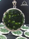 Mặt Dây Chuyền Đá Ngọc Bích (Nephrite Jade) Đường Kính 48 (mm)
