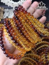 Vòng Tay Đá Hổ Phách Đường Kính Hạt 7,5 (mm)
