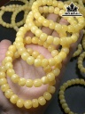 Vòng Tay Đá Hổ Phách Đường Kính Hạt 9,5 (mm)