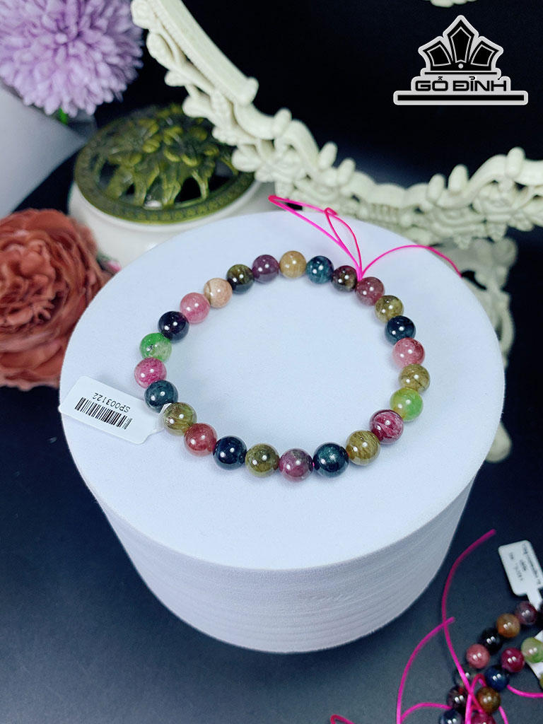 Vòng Tay Đá Thạch Anh Đường Kính Hạt 7 (mm)