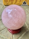 Bi Cầu Đá Thạch Anh Hồng Đường Kính 12 (cm) 2.3kg