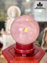 Bi Cầu Đá Thạch Anh Hồng Đường Kính 17 (cm) 7.85kg