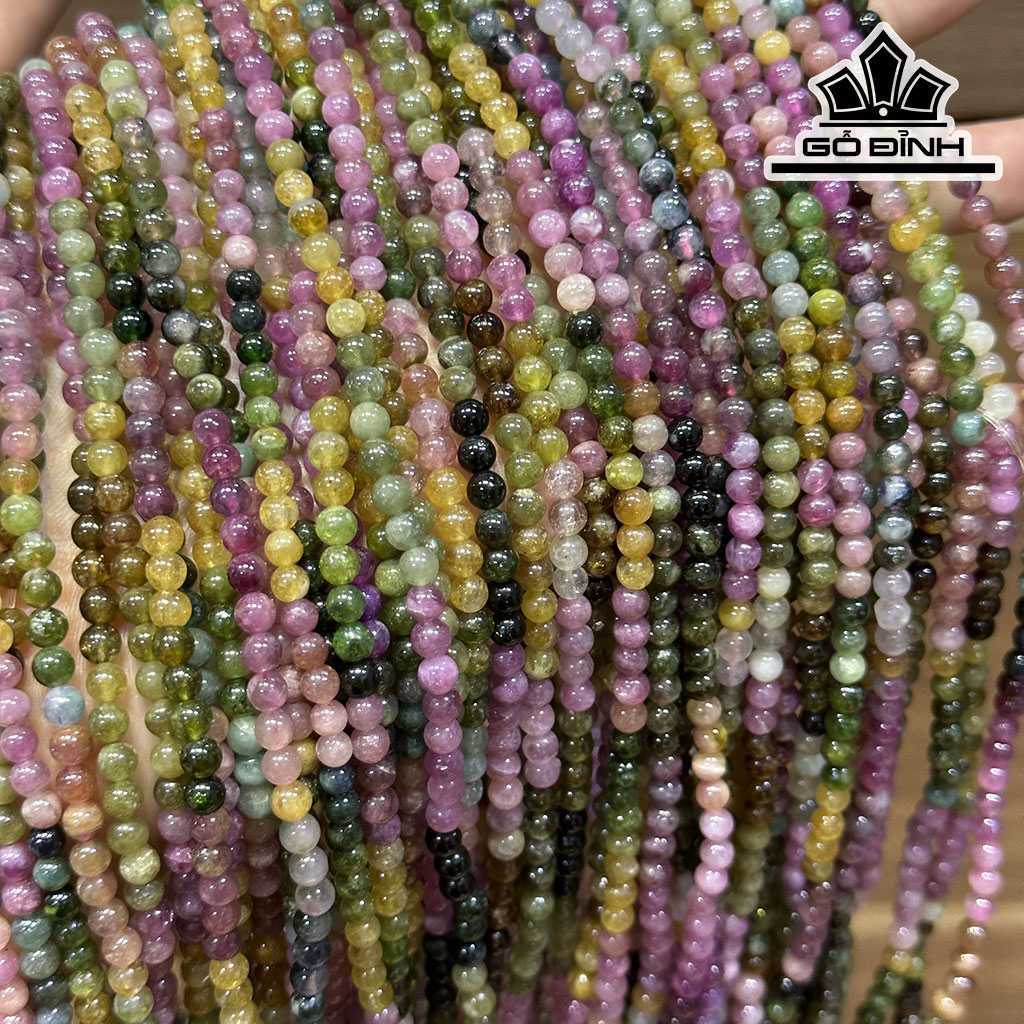 Chuỗi Đá Tourmaline Đường Kính Hạt 4,5 (mm)