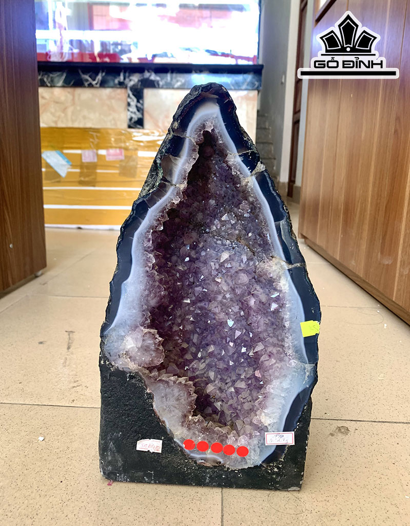 Hốc Đá Thạch Anh Tím Cao 18 Ngang 32 Sâu 2 (cm) 8,48kg
