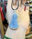 Mặt Dây Chuyền Đá Aquamarine Cao 3,7 (cm)
