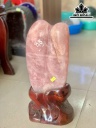 Tác Phẩm Đá Thạch Anh Hồng Cao 40 Ngang 16 (cm) 8,78kg