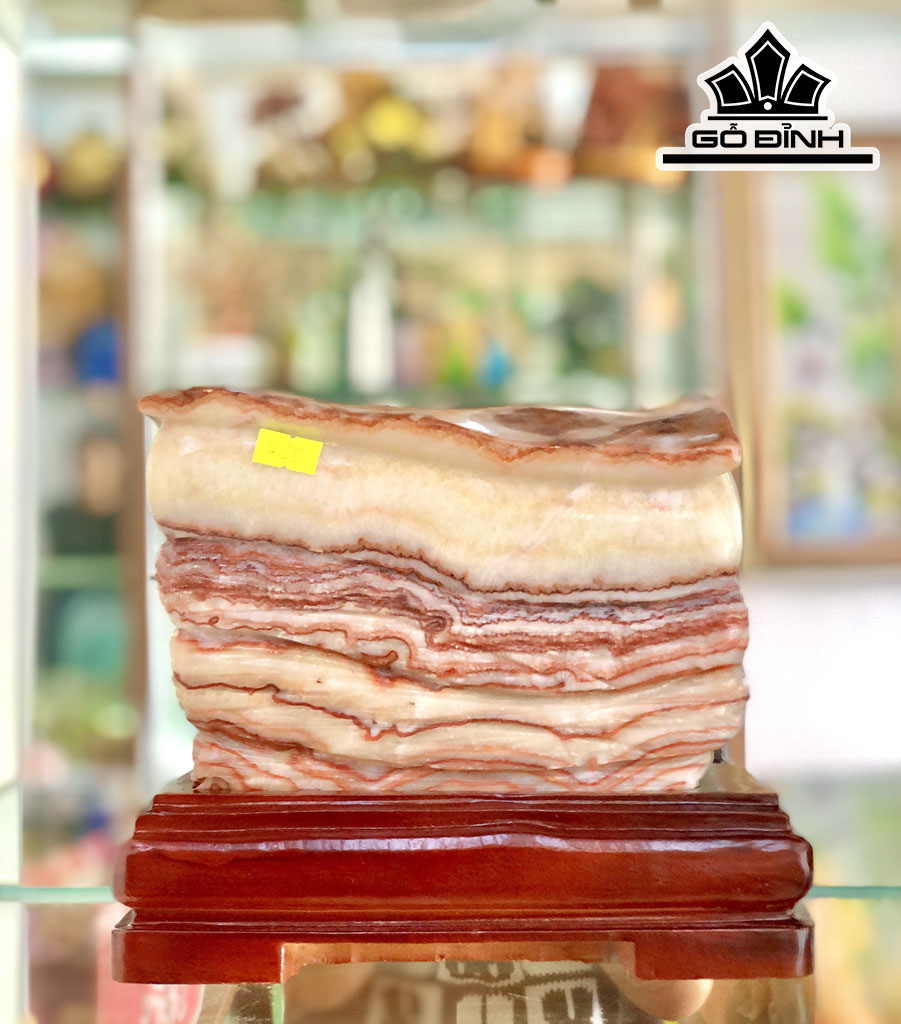 Tác Phẩm Đá Thịt Heo Đá Canxit Cao 17 (cm)