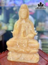 Tượng Mẹ Quan Âm Đá Ngọc Hoàng Long Cao 25 (cm)