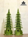 Tháp Văn Xương Đá Serpentine Cao 38 (cm)