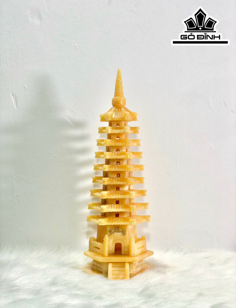 Tháp Văn Xương Đá Serpentine Cao 38 (cm)