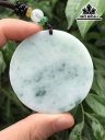 Mặt Dây Chuyền Đá Cẩm Thạch (Jadeite) Cao 52,8 Ngang 52,3 Sâu 9 (mm)