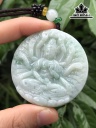Mặt Dây Chuyền Đá Cẩm Thạch (Jadeite) Cao 52,8 Ngang 52,3 Sâu 9 (mm)