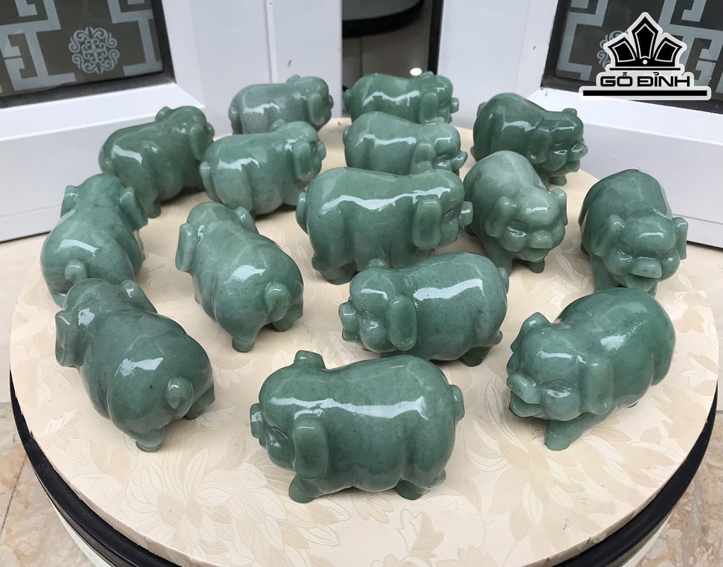 Tượng Heo Đá Phú Quý Cao 7,5 Ngang 4,5 Sâu 5 (cm)