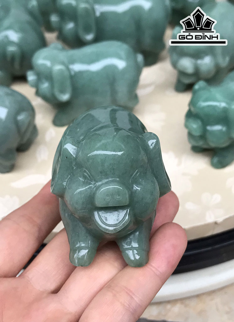 Tượng Heo Đá Phú Quý Cao 7,5 Ngang 4,5 Sâu 5 (cm)