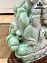 Tượng Quán Thế Âm Đá Cẩm Thạch (Jadeite) Cao 30 Ngang 17,5 Sâu 8 (cm) 3,1kg