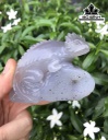 Tượng Tắc Kè Đá Mã Não Cao 8,5 Ngang 7 Sâu 2,5 (cm)