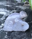 Tượng Tắc Kè Đá Mã Não Cao 8,5 Ngang 7 Sâu 2,5 (cm)