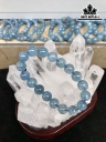 Vòng Tay Ngọc Hải Lam Đá Aquamarine Đường Kính Hạt 14,3 (mm) 61gr