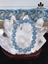 Vòng Tay Ngọc Hải Lam Đá Aquamarine Đường Kính Hạt 14,3 (mm) 61gr