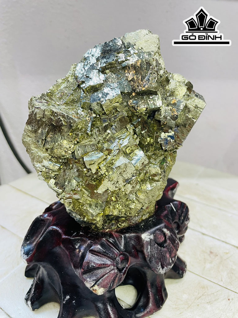 Tinh Thể Đá Pyrite Cao 17 Ngang 22 (cm) 2,2kg