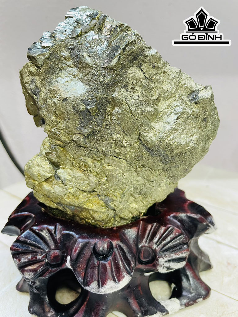 Tinh Thể Đá Pyrite Cao 17 Ngang 22 (cm) 2,2kg