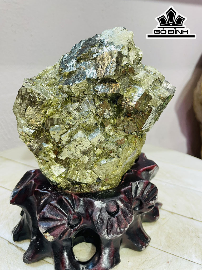 Tinh Thể Đá Pyrite Cao 17 Ngang 22 (cm) 2,2kg