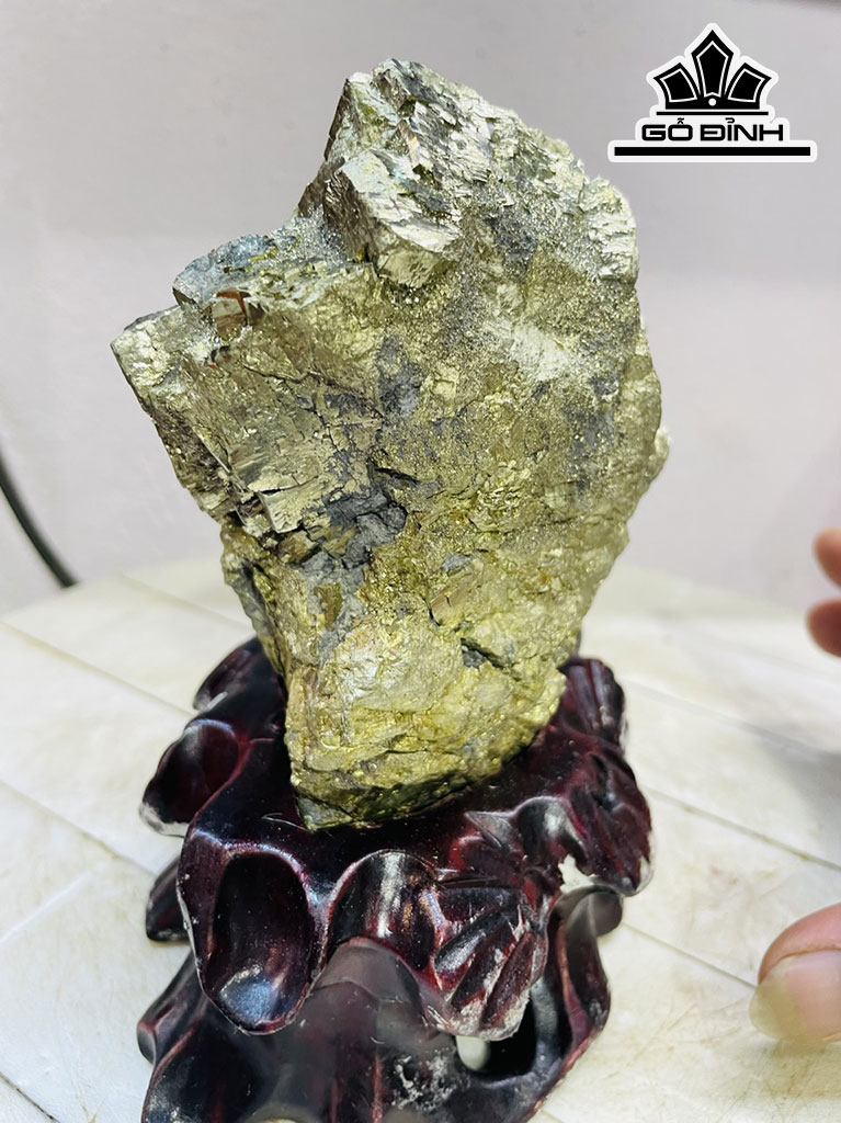 Tinh Thể Đá Pyrite Cao 17 Ngang 22 (cm) 2,2kg