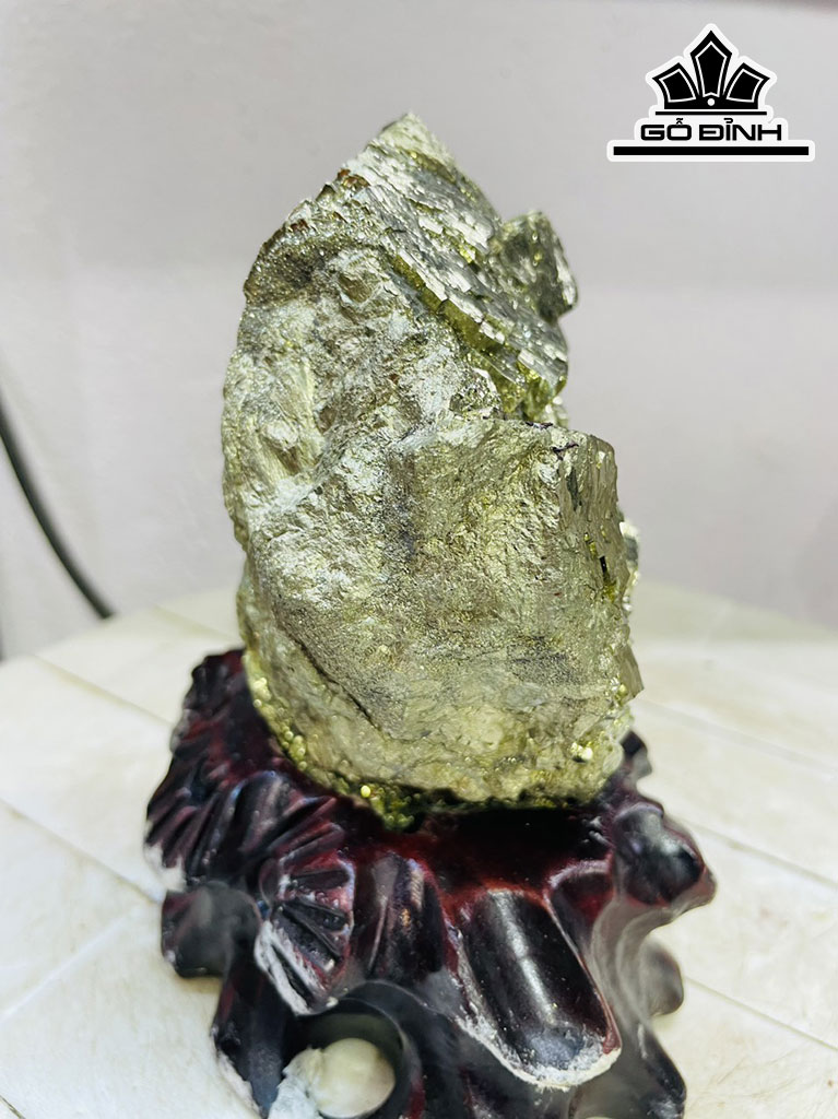 Tinh Thể Đá Pyrite Cao 17 Ngang 22 (cm) 2,2kg