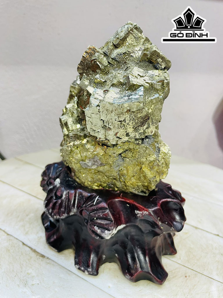 Tinh Thể Đá Pyrite Cao 17 Ngang 22 (cm) 2,2kg
